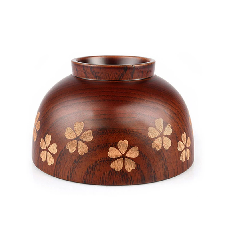 Японская Деревянная миска 1 шт. маленькая для рисового супа контейнер еды детская