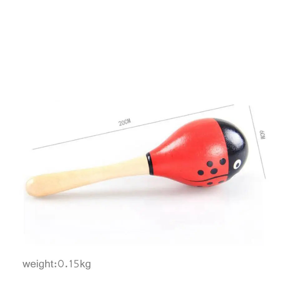 1 шт. цветные деревянные песочные Молот перкуссия музыкальные инструменты шарики