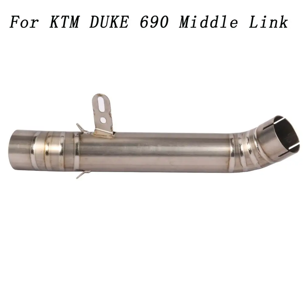 Для KTM DUKE 690 2012 до Slip-on мотоциклетный глушитель Eliminator средняя труба выхлопная Moto Escape Улучшенная система давления воздуха - Цвет: A