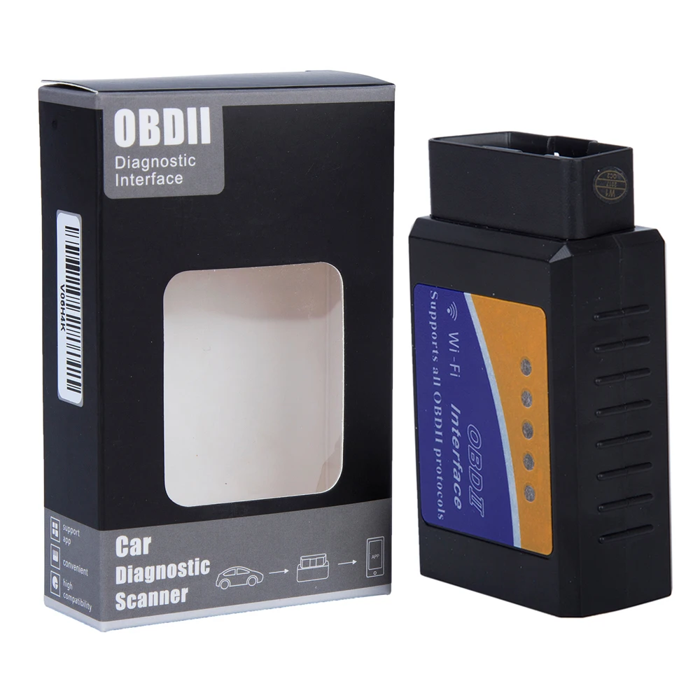 Новый ELM327 WiFi с чипом PIC18F25K80 беспроводной диагностический инструмент OBDII для