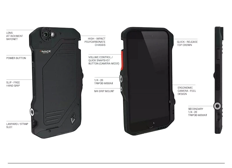 Противоударный призма рыбий глаз Широкий формат объектив чехол для iPhone 6/6S плюс 4