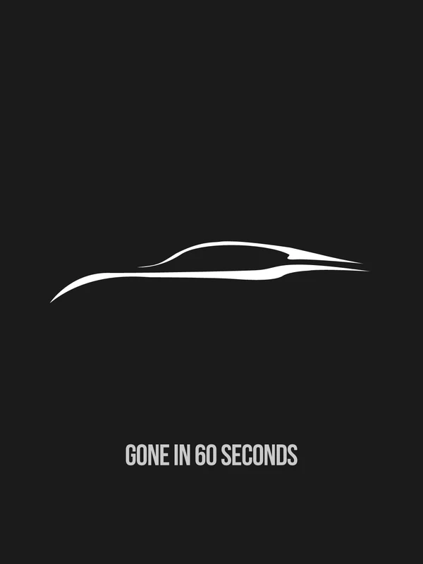 Прошли в 60 секунд фильм Минимальный Винтаж Ретро плакат декоративный DIY