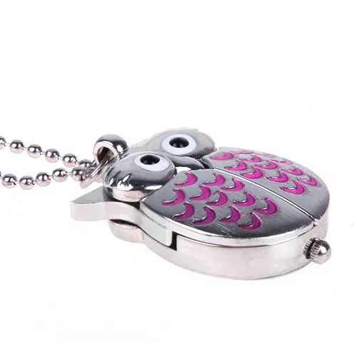 YCYS милые мини карманные часы с совой ожерелье серебро и розовый|owl pocket watch|pocket watchowl