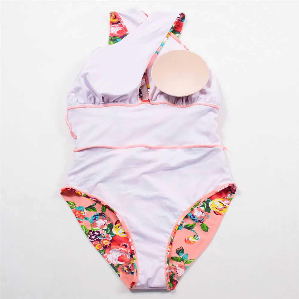 Женский цельный купальник купальный костюм с пуш-ап винтажный Монокини пляжная