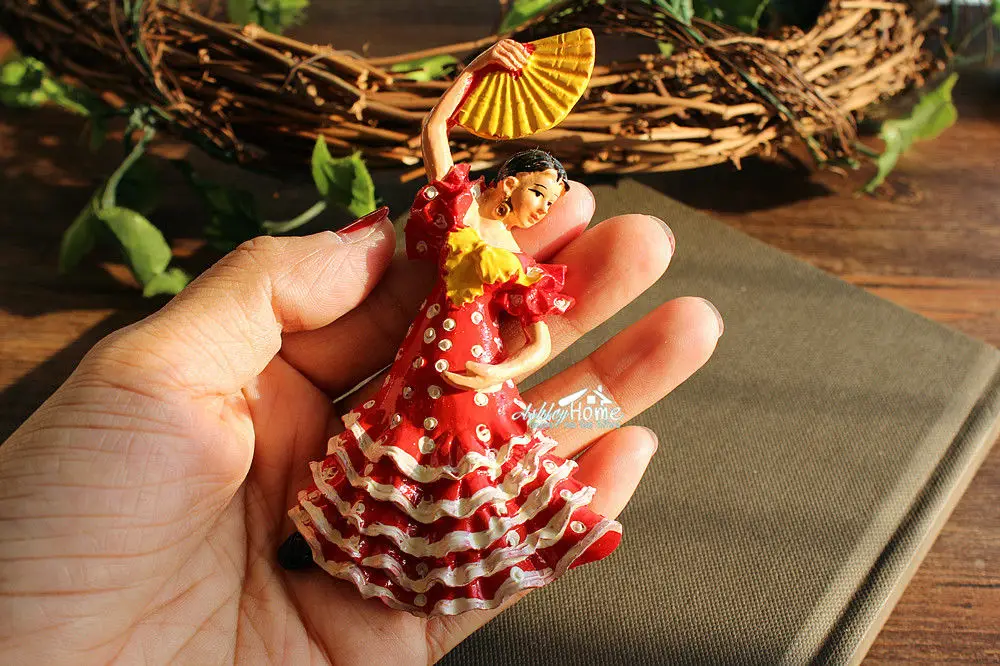 Фламенко танец Испания туристический сувенир путешествия 3D Смола магнит на