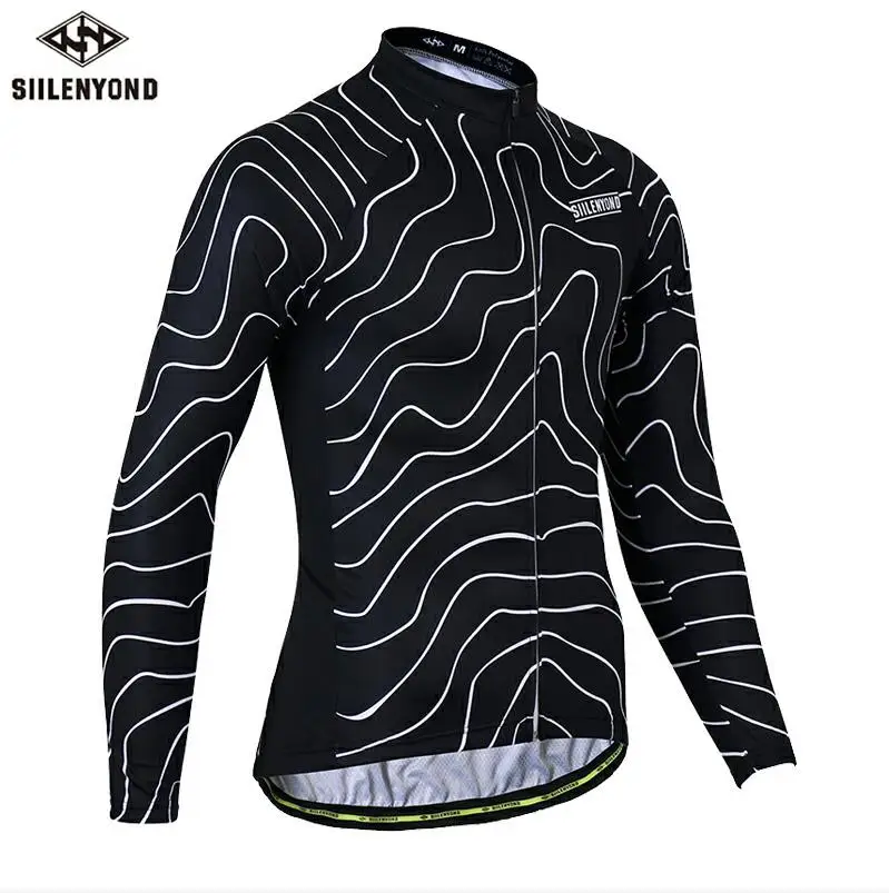 CBJ-SY-S3101 SIILENYOND, весна, длинный рукав, для велоспорта, Джерси, для велоспорта, одежда для велоспорта, для езды, рубашки, Майо, Ropa De Ciclismo, для велоспорта, спортивная одежда - Цвет: CBJ-SY-S3101