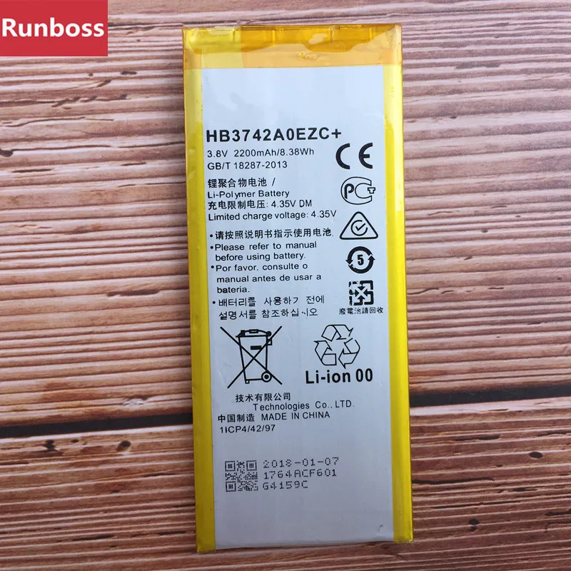 2200 мА/ч, HB3742A0EZC+ Батарея для huawei P8 Lite GR3 TAG-L21 L22 L23 L01 L03 L13 ALE-L21 ALE-L23 ALE-L02 UL00