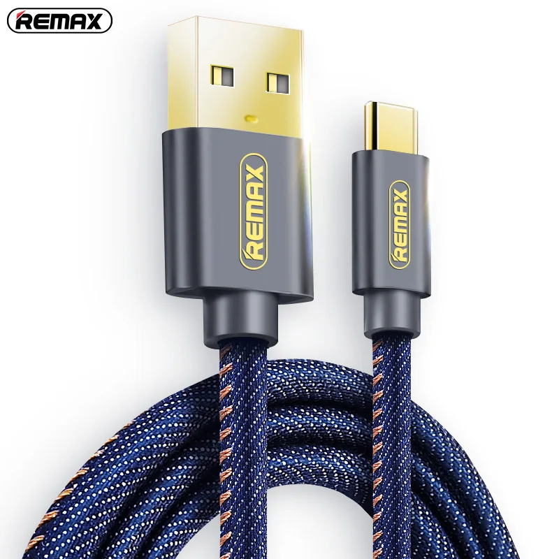Плетеный кабель для передачи данных remax type C USB 1 2 м/1 8 м 5 В/2 А быстрой зарядки и