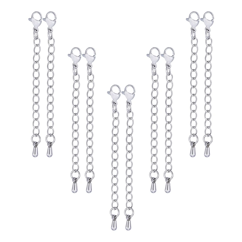 LASPERAL сделай сам ювелирное изделие ожерелье удлинительная цепочка из нержавеющей