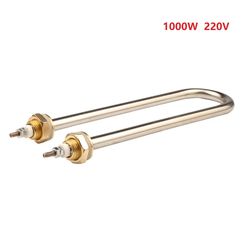 

220V 1000W U Type Electric Heat Pipe M16 Copper Thread Water Heating Tube U-shape Heating Element Cartridge Heater Tube