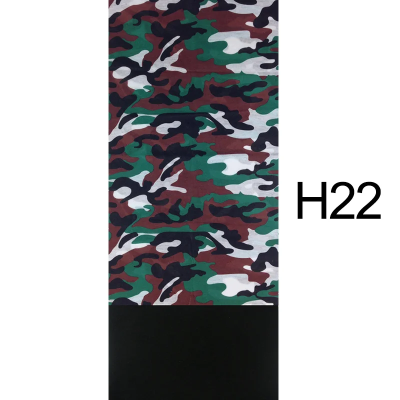 H22 30 цветов, унисекс, велосипедная Бандана с принтом, теплый шарф для шеи, для езды на мотоцикле, на открытом воздухе, для альпинизма, рыбалки, пешего туризма, маска для лица, волшебные шарфы - Цвет: H22