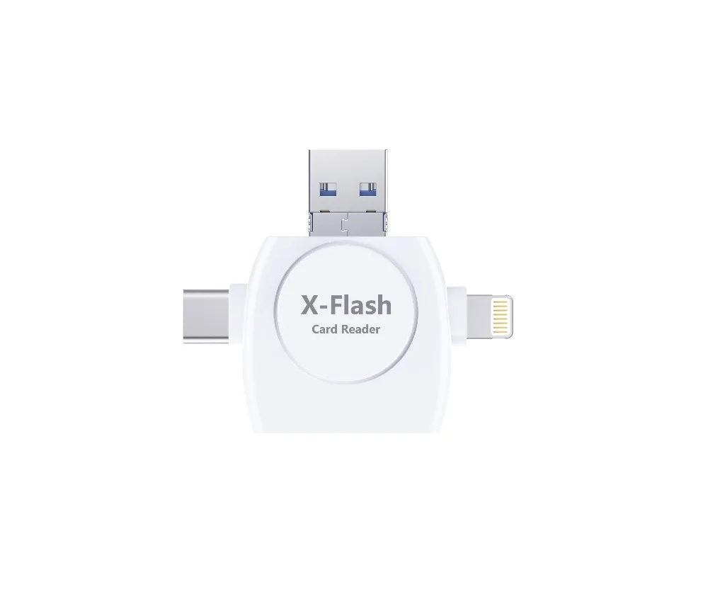 LL trader USB Mini SD кардридер адаптер памяти type-C i-Flash Drive многокарточный OTG кардридер HD Micro SD/TF для iPhone 8/Andriod