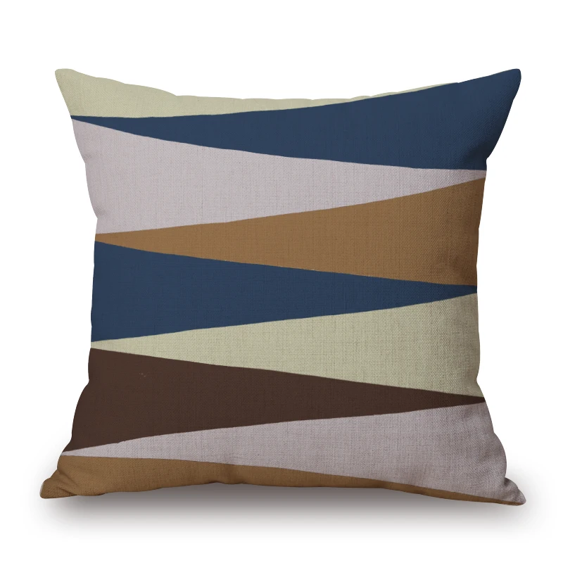 

Nordic Vintage Cushion Cover Colorful Plaid Flamingo Geometric Cushions For Sofa Seat Simple Home Decor 45*45cm