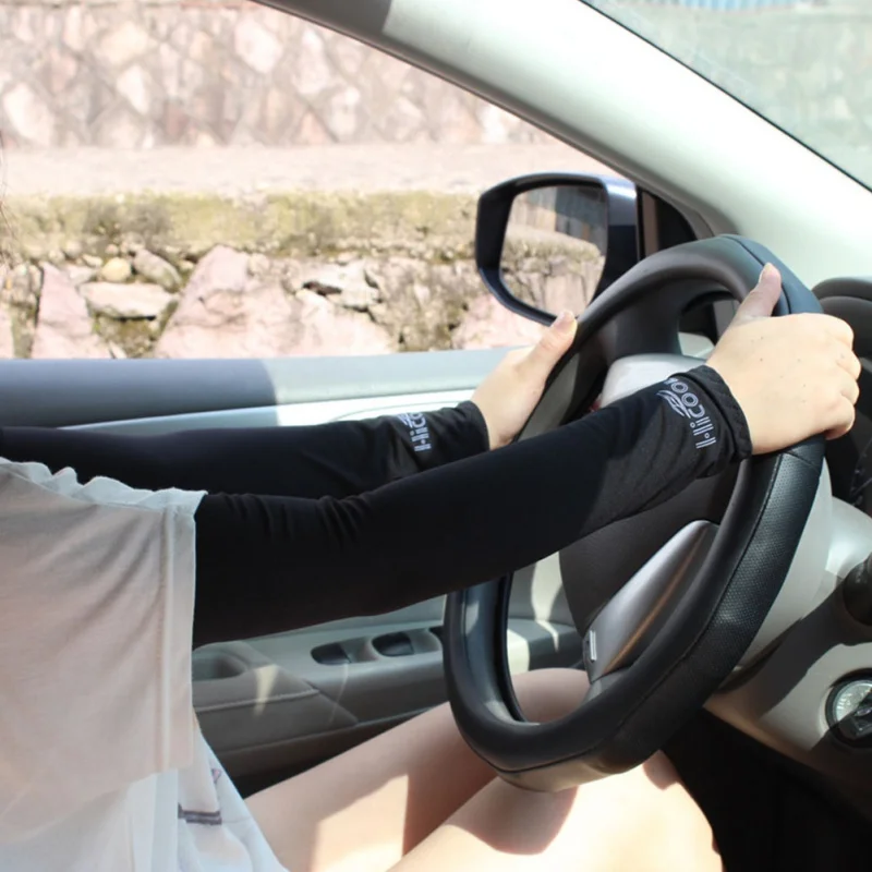 

Car Sun UV Protection Hand Protector Cover Arm Sleeves Ice Silk Sunscreen Sleeves