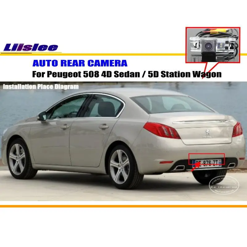 Автомобильная камера заднего вида для Peugeot 508 4D Sedan 5D NTST PAL подсветка номерного