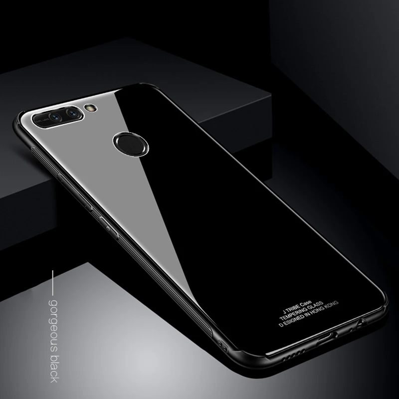 Чехол MAKAVO для Huawei Honor 8 Pro роскошная задняя крышка из закаленного стекла гибридный