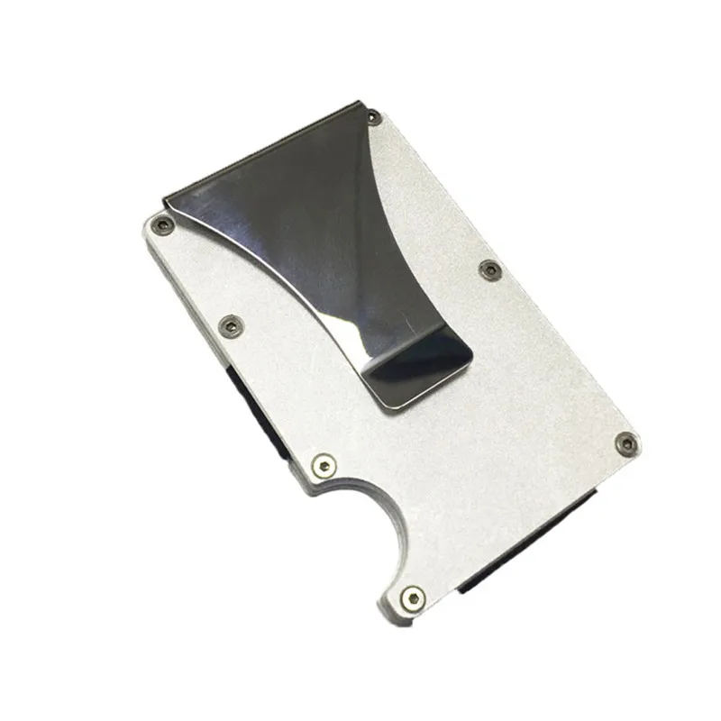 Бумажник из углеродного волокна металлический мини тонкий бумажник для мужчин