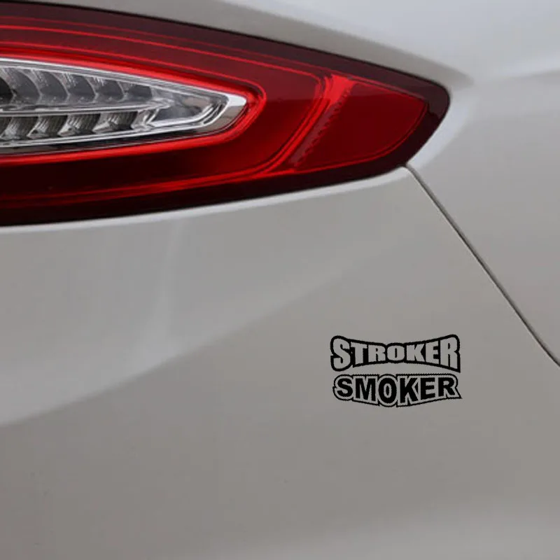 YJZT 12.7CM*7CM DIESEL STROKER SMOKER Car Sticker Vinyl Decal Black/Silver C3-0833 | Автомобили и мотоциклы