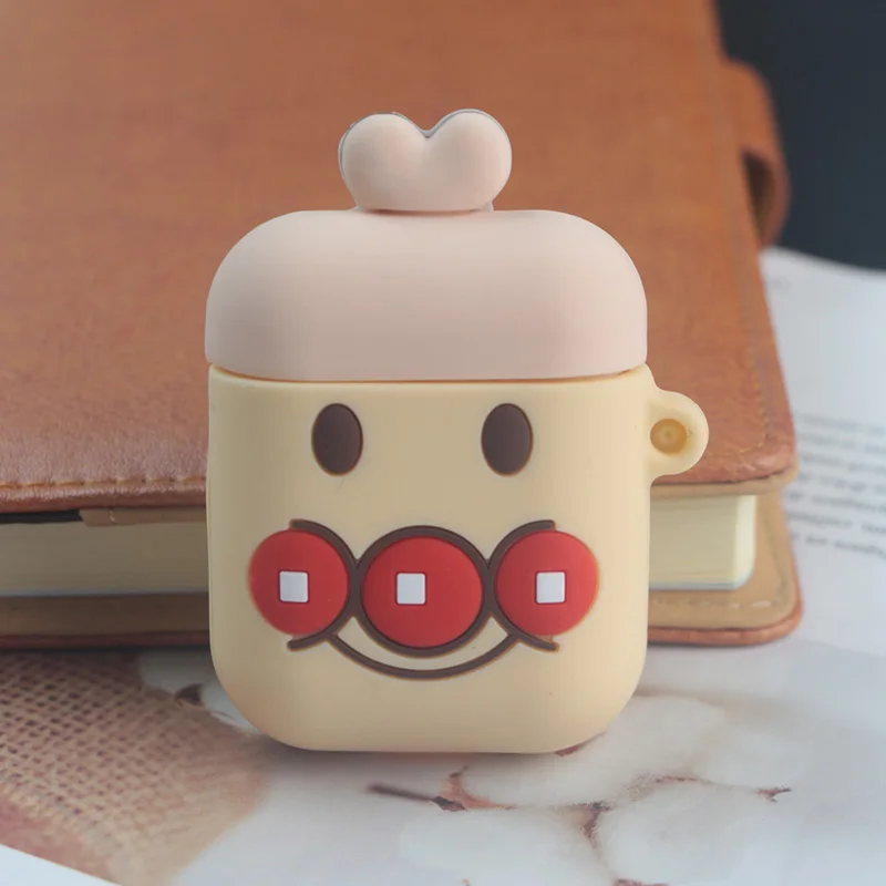 Chap Милый мультяшный чехол для AirPods, противоударный защитный силиконовый чехол для наушников Apple, аксессуары для зарядного устройства - Цвет: Chap