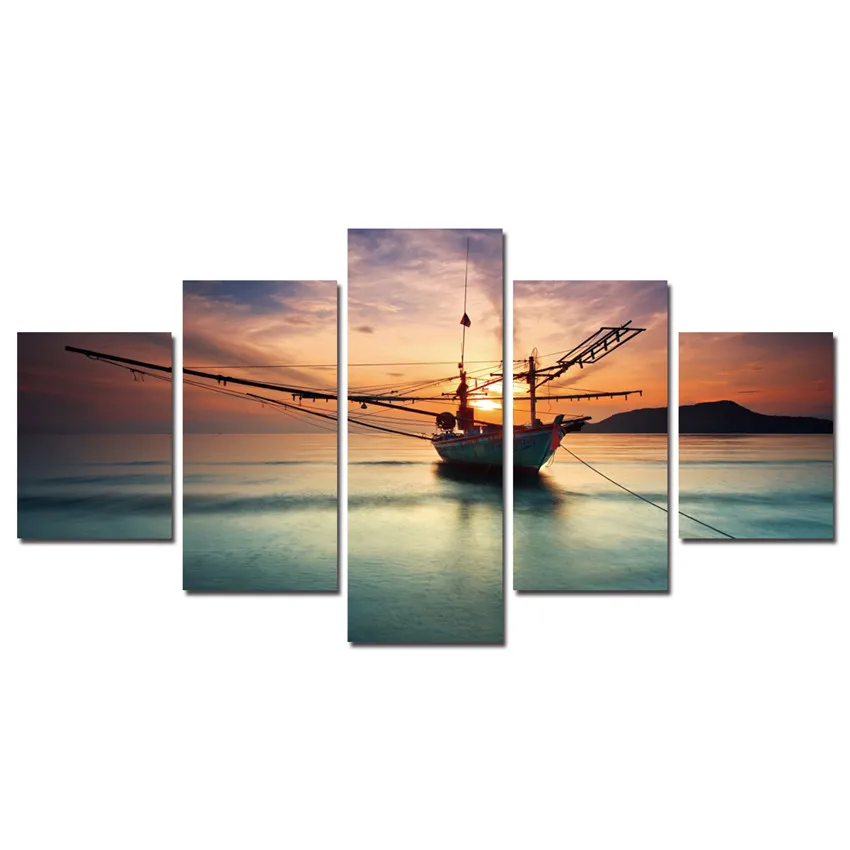 Лодка на стену фотографии для рождественского домашнего декора художественные