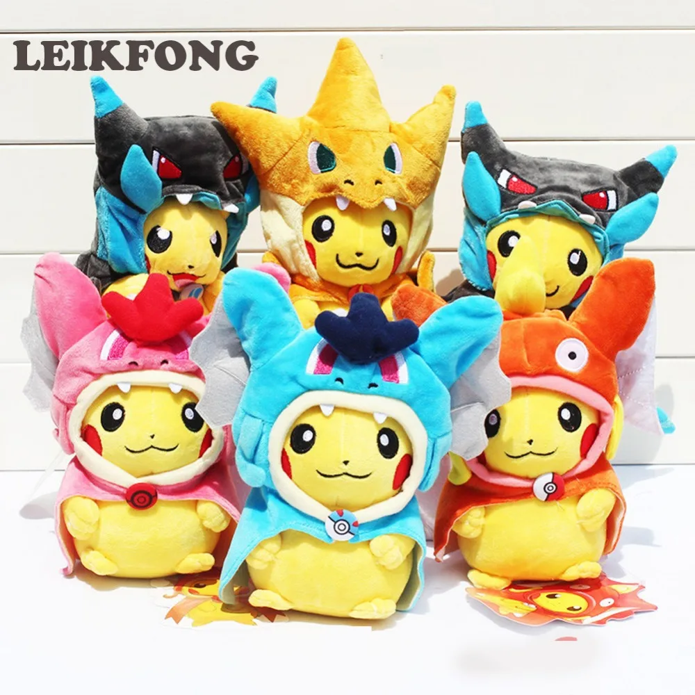 20 25 см Pikachu Косплей X Charizard Magikarp Charmander Brinquedo плюшевые игрушки модные мягкие