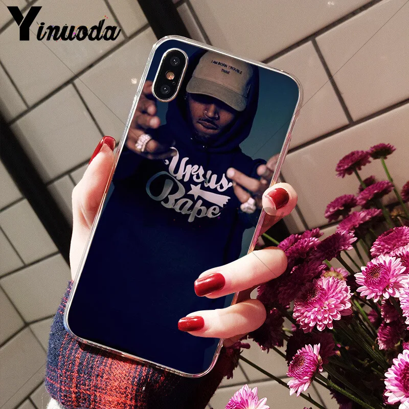 A14 Yinuoda Chris коричневый Breezy Coque Shell чехол для телефона iPhone 8 7 6 6S Plus 5 5S SE XR X XS MAX Coque Shell - Цвет: A14