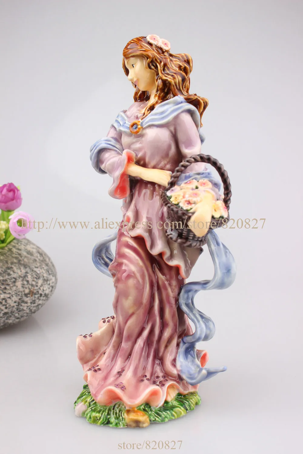 Необычная сказочная Вертикальная разноцветная Статуэтка Феи сада девушки