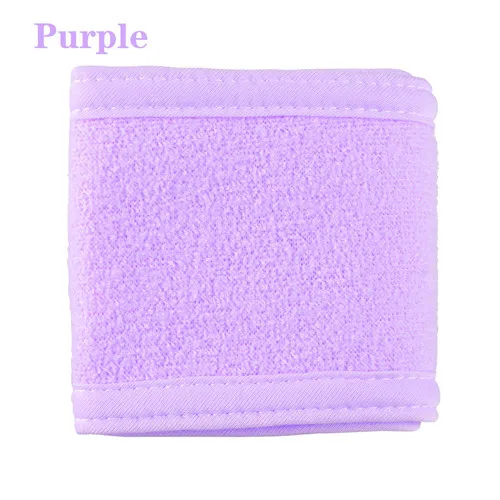 purple 1 шт. Женский Регулируемый макияж полотенцесушитель для волос повязка на голову Мягкий регулируемый Салон Спа повязка на голову для лица повязка на голову - Цвет: purple