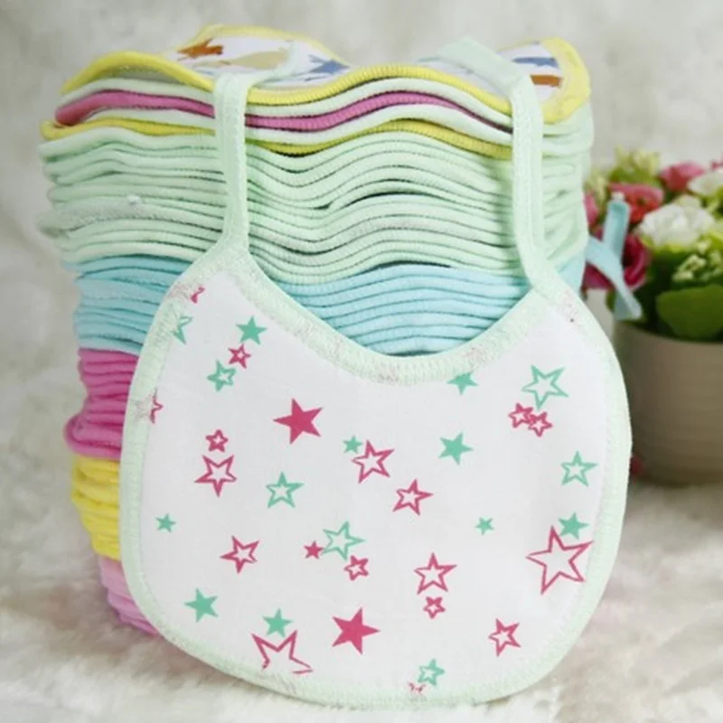 10 шт./лот милые нагрудники для новорожденных водонепроницаемые Слюнявчики