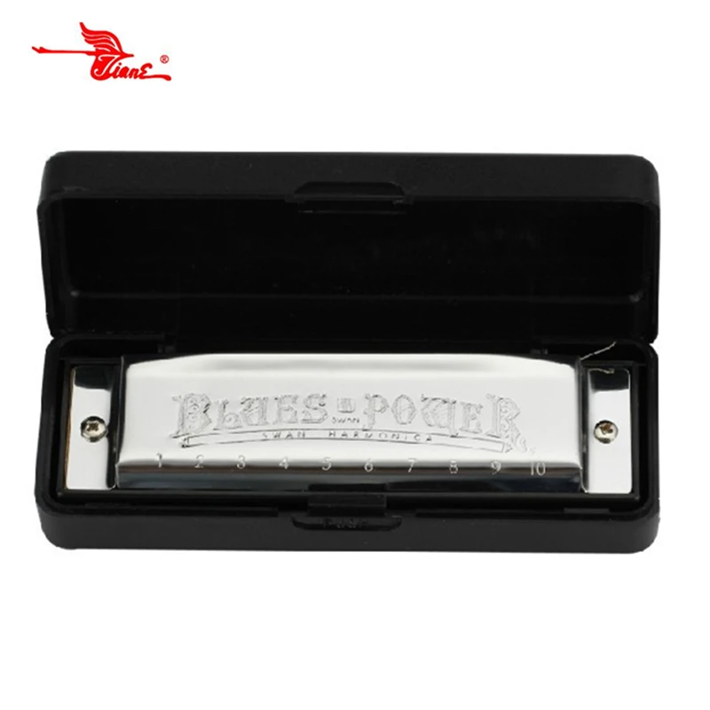 Гармоника Swan с 10 отверстиями блюз Гарпа ротовой орган музыкальные инструменты из