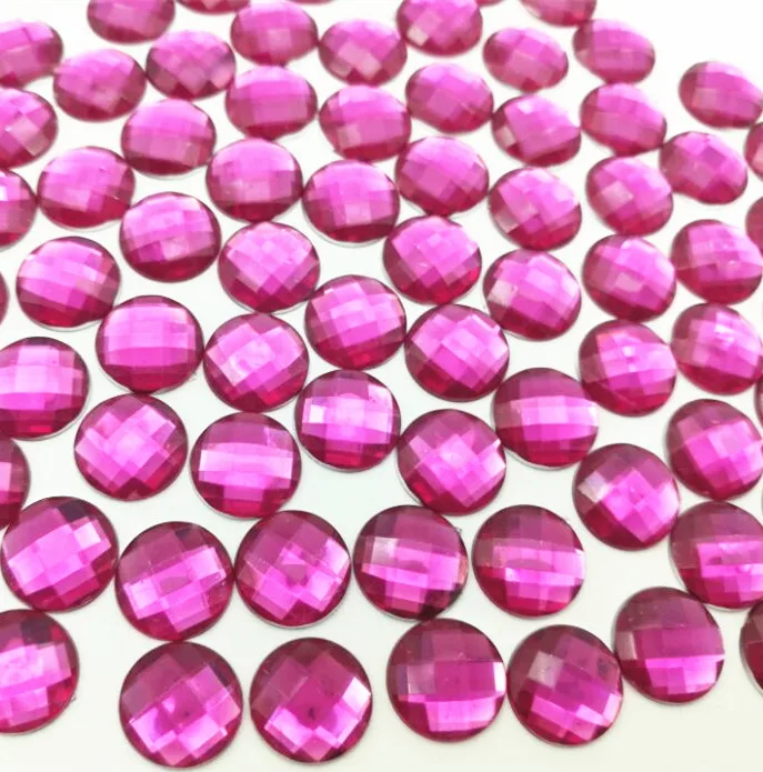 100 шт. разноцветные 18 мм большие прозрачные стразы с плоской задней поверхностью