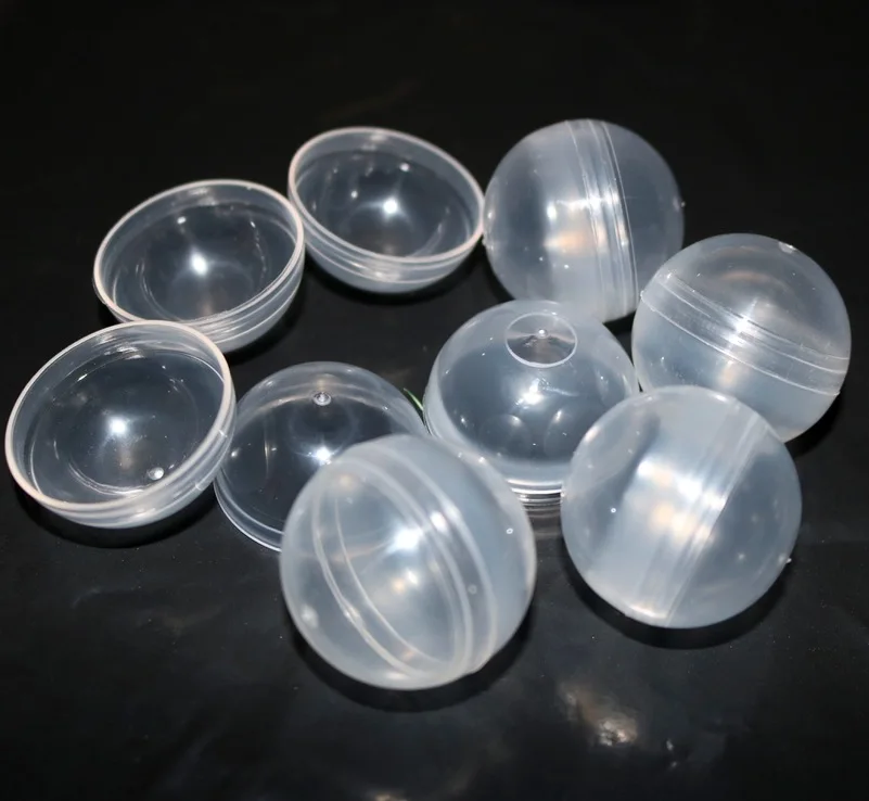 

50Pieces/Lot Diameter:32mm Empty Plastic Toy Capsule Egg shell Plastic Ball For Vending Machine Round Clear Plastic Capsule