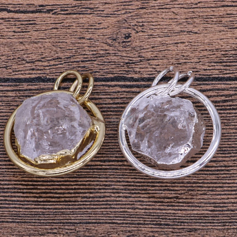 10 шт. оптовая продажа пользовательских druzy кулон кристалл натурального кварца