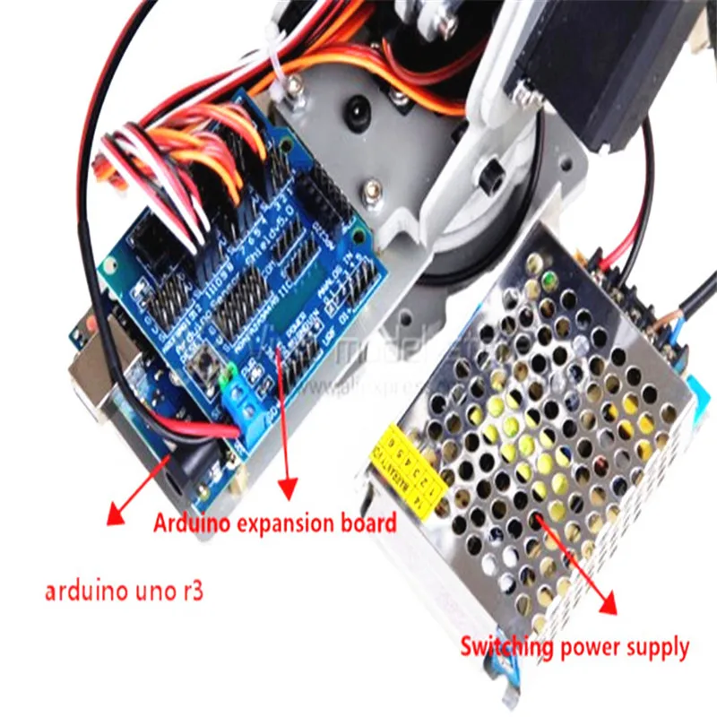 DIY 4DOF 6DOF система управления роботом с Arduino uno r3 Плата расширения 5V4A импульсный