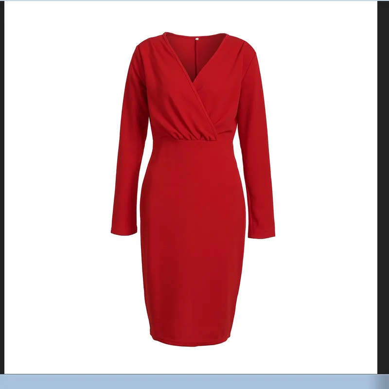 Новинка 2019 женское летнее элегантное облегающее платье с длинным рукавом