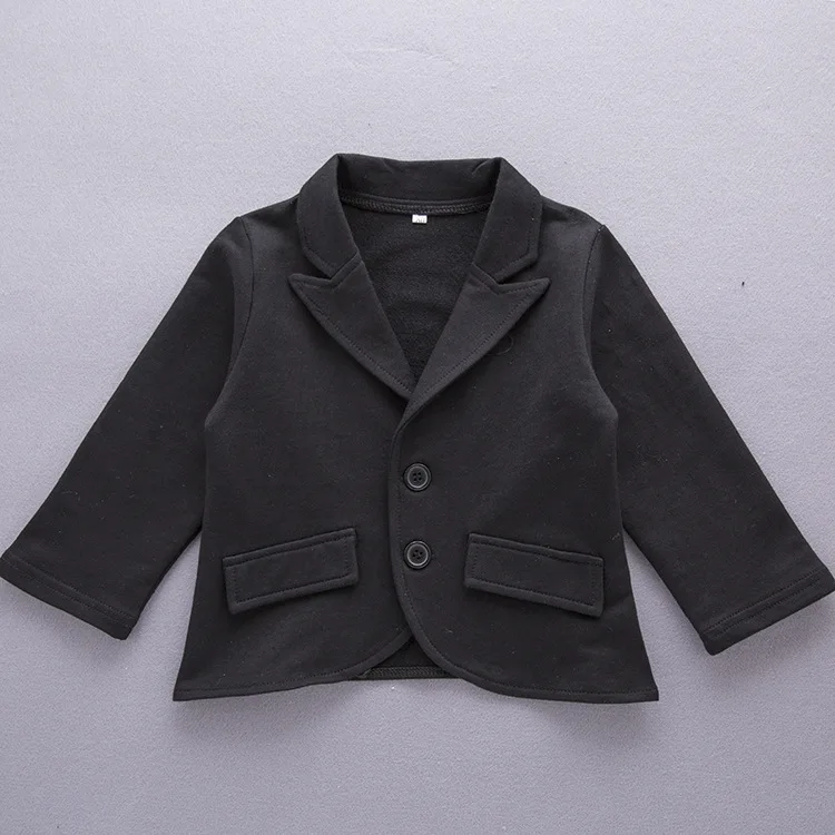 Свадебный комплект для маленьких мальчиков 3 предмета черная куртка + штаны белая