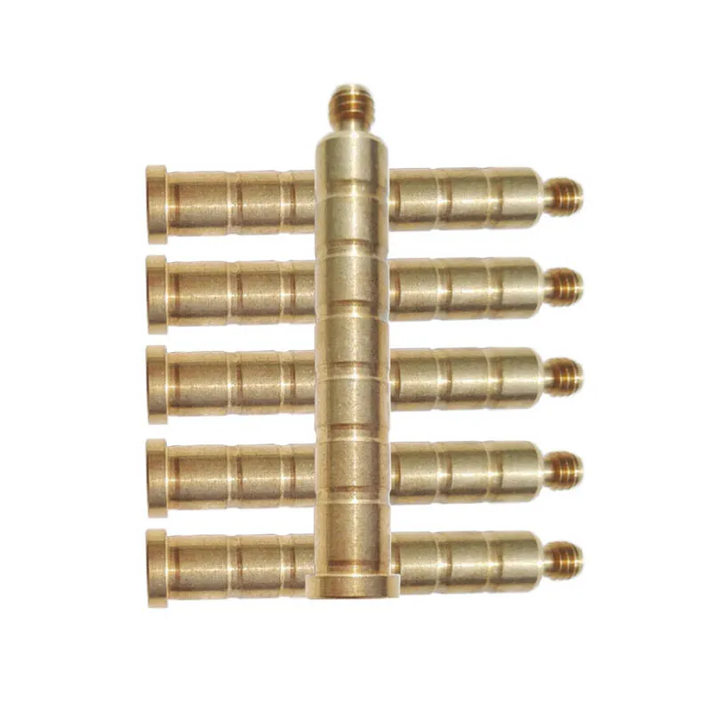 

6PCS Archery Cooper Insert for Inner Diameter 6.2mm Arrow Shaft Brass Archery Insert Connect Fiberglass Arrows Shooting Hunting