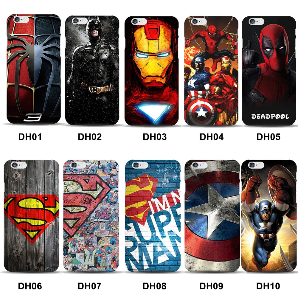 Marvels Супермен Капитан Америка мобильный телефон чехол для funda iPhone X 8 7 Ironman Человек