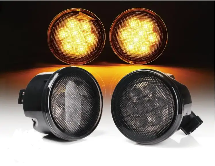 Акция! Светодиодная Передняя Поворотная сигнальная лампа в сборе для джипа Wrangler