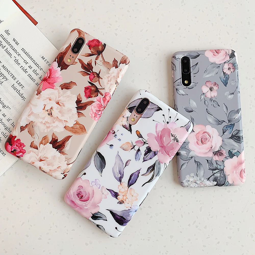 Чехол для телефона LOVECOM для huawei mate 30 Lite P20 P30 Pro Lite mate 20 Lite Pro винтажный красивый цветок мягкий IMD полный корпус задняя крышка