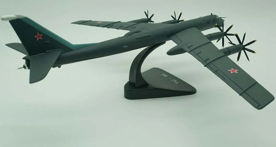 1/144 масштаб Россия TY-95 TU-95 военный медведь бомбардировщик литой металлический самолет модель игрушки для коллекции подарок