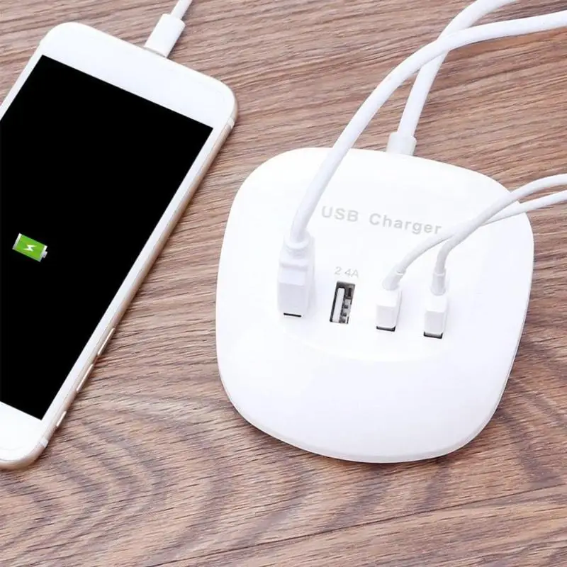 Портативная быстрозарядная станция с 4 портами usb зарядное устройство 3.4A концентратор телефон настольное зарядное устройство настенный адаптер сплиттер для ЕС США Pulg