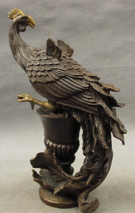 Песня voge gem S3176 10 &quotКитайские Бронзовые Украшения Фэншуй Fly Bird Феникс Павлин