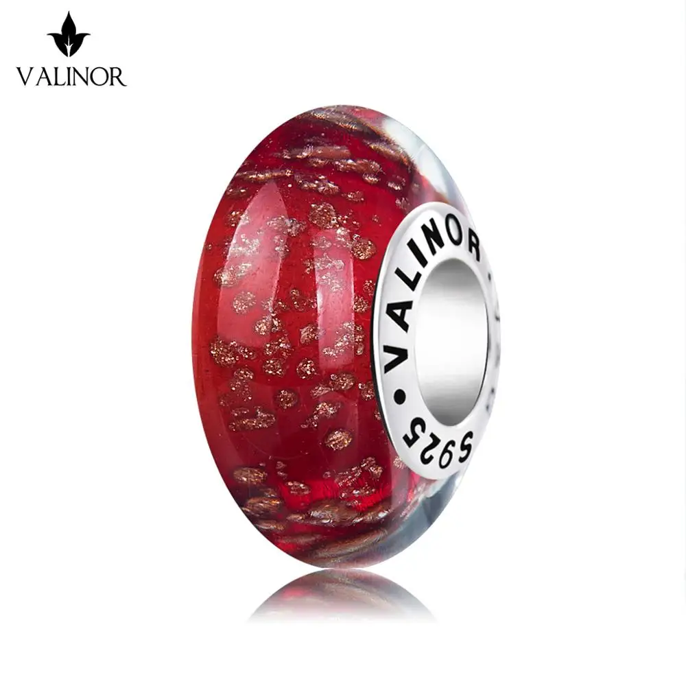 Red Venus glass beads charms 925 Sterling Silver fit Bracelets &amp Bangles for Women Jewelry VDLL037 | Украшения и аксессуары