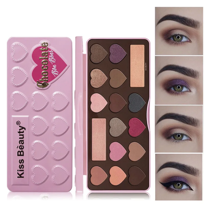 Бренд KISS BEAUTY, специально для блестящих теней для век, блестящие перламутровые тени для век
