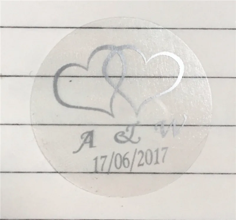 Декор для свадьбы и Помолвки 90 шт на заказ Персонализированные Двойное сердце