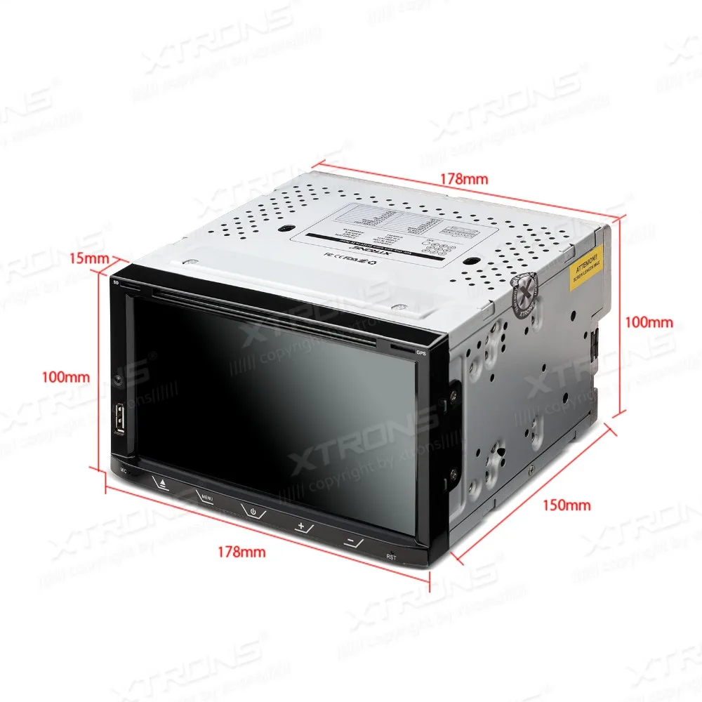 XTRONS 6 95 ''HD цифровой сенсорный экран 2 din универсальный автомобильный DVD радио