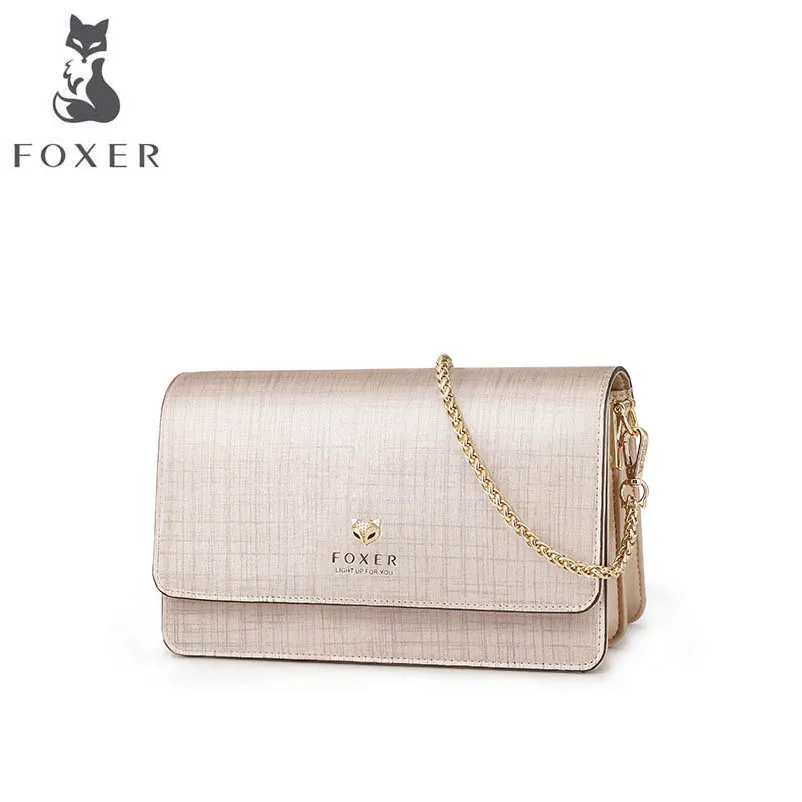Лидер продаж 2020 новая Брендовая женская кожаная сумка FOXER модная маленькая с