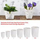 Чехол для мини-суккулентов из крафт-бумаги, моющиеся мешки для хранения цветов и горшков, детская комната, органайзер для мелочей