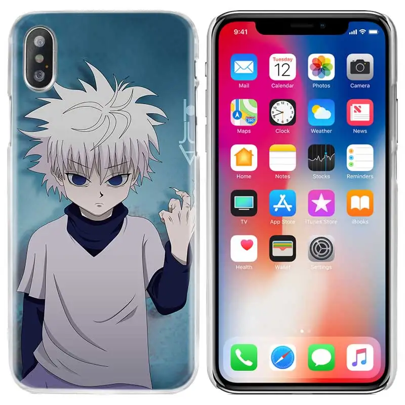01 Чехол BinYeae Hunter X Hunter killua, прозрачный жесткий PCPlastic чехол для iPhone XS Max XR 7 8 6 6s Plus X 5 5S SE 5C 4 4S, чехол Fundas - Цвет: 01
